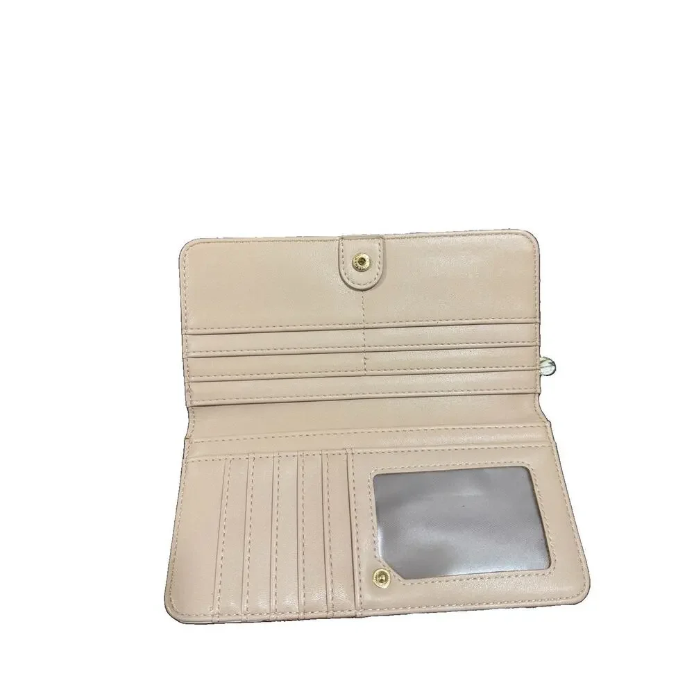 Women’s Sunflower Floral Continental Wallet Bifold Clutch Zip Pocket Boho NWO